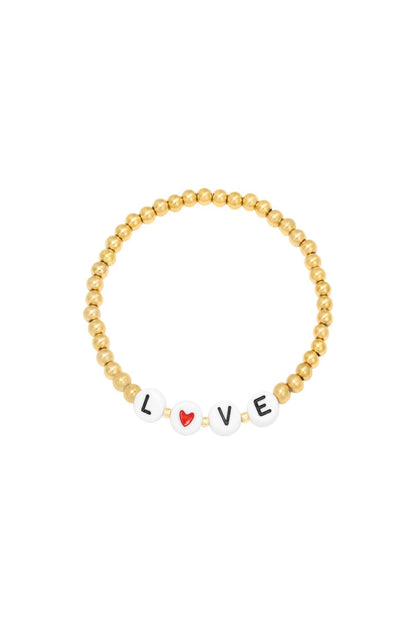 Goldenes LOVE-Armband