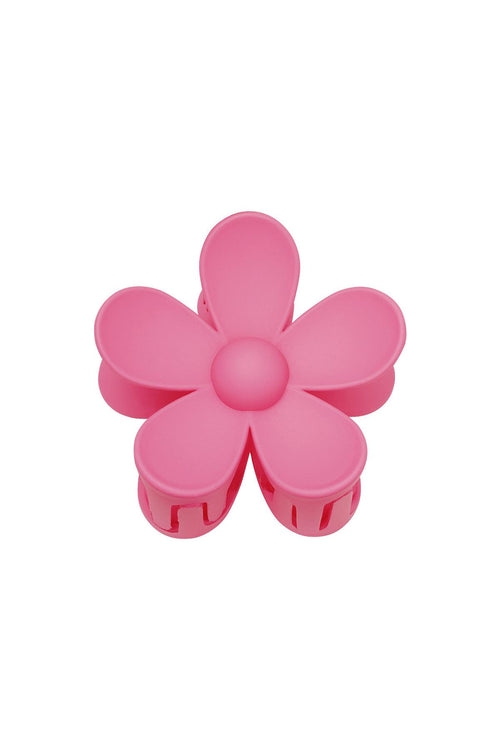 Flower Shaped Hair Clip - Fuchsia