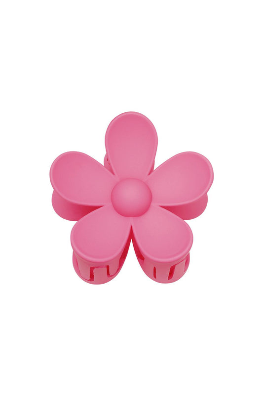 Flower Shaped Hair Clip - Fuchsia