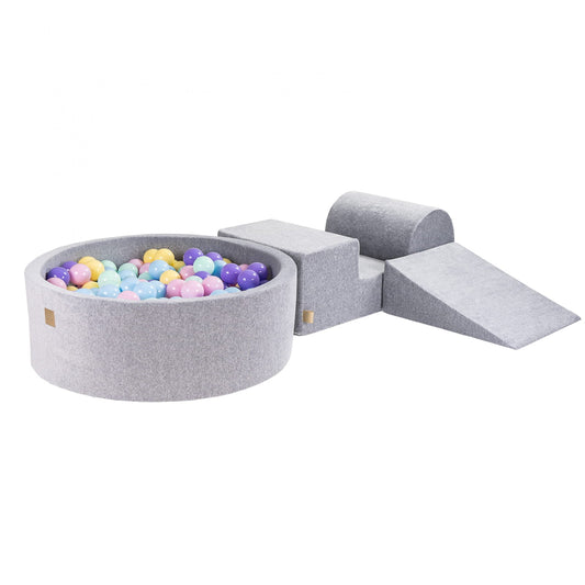 Foam Playset incl XL Ball Pit 90x30 - Gray