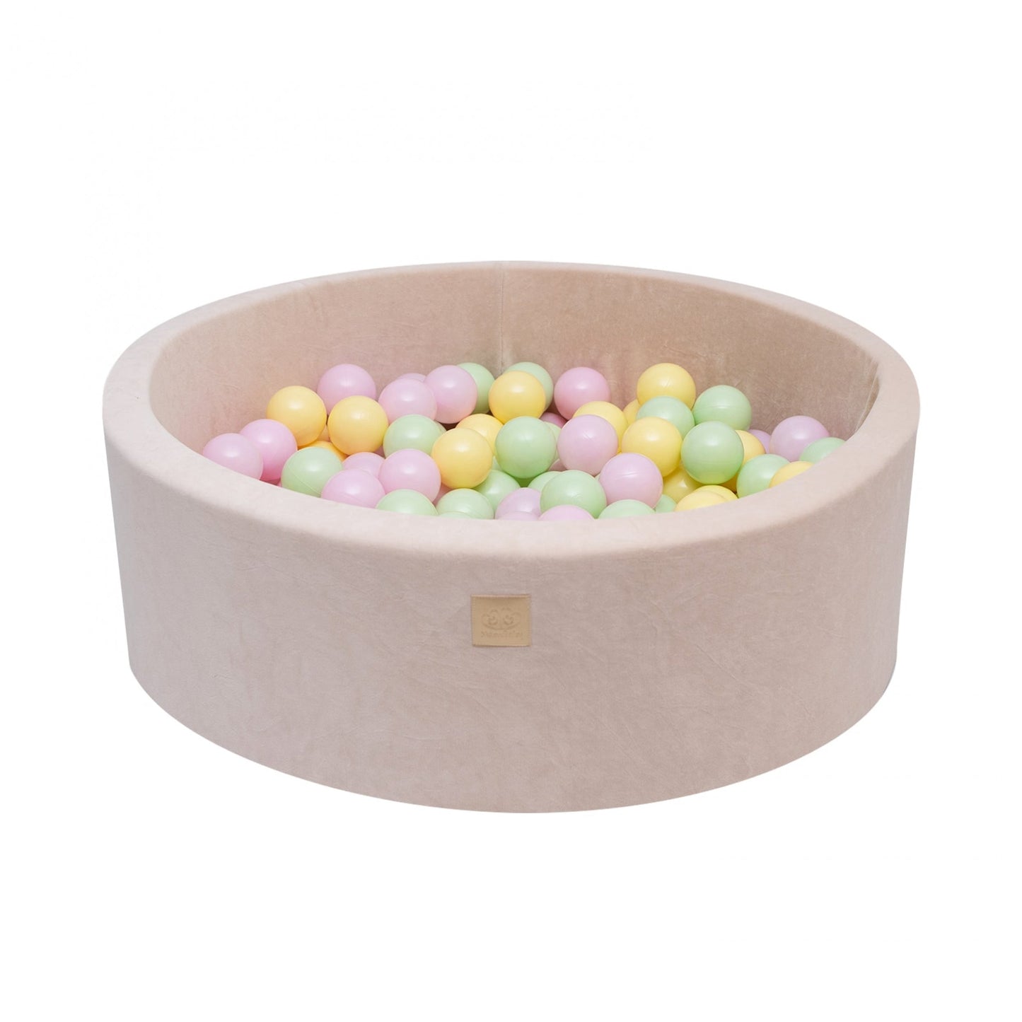 Ecru ball pit VELVET with 250 balls - Spring set