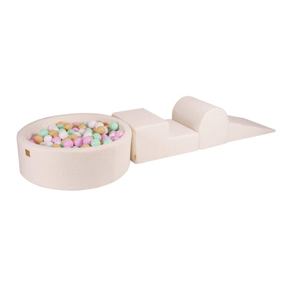 Foam Speelset incl XL Ballenbak 90x30 - Teddy Wit