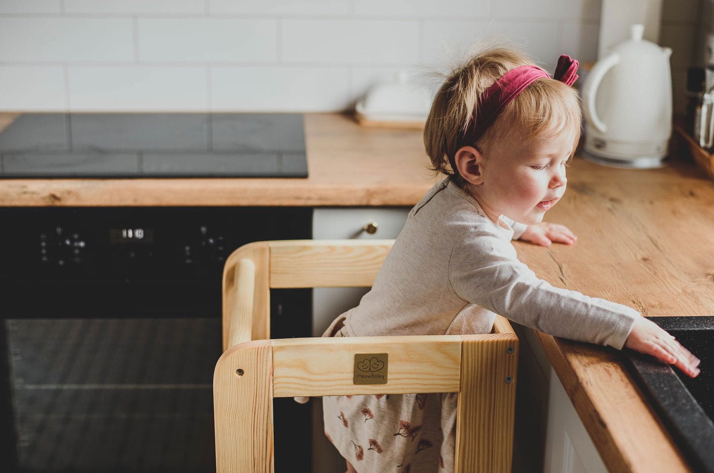 Küchenhelfer für Kinder – Naturholz