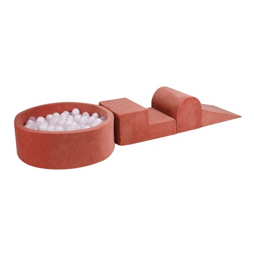 Foam Speelset incl XL Ballenbak 90x30 - Marsala Rood