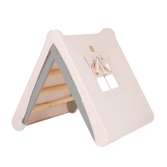 House for children with a ladder of 60 x 61 cm - Pink