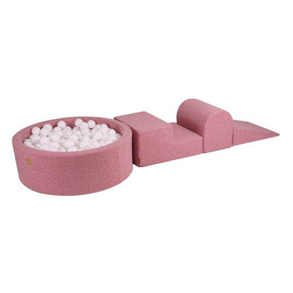 Foam Playset incl XL Ball Pit 90x30 - Teddy Pink