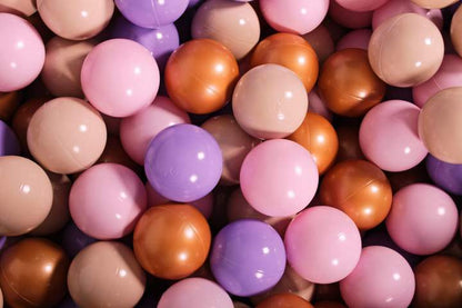 Round Ball Pit 200 Balls 90x30cm - Light Pink