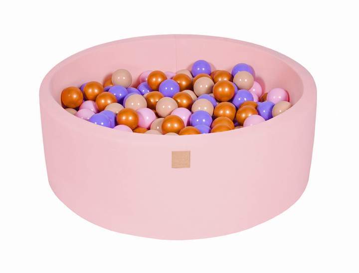 Round Ball Pit 200 Balls 90x30cm - Light Pink