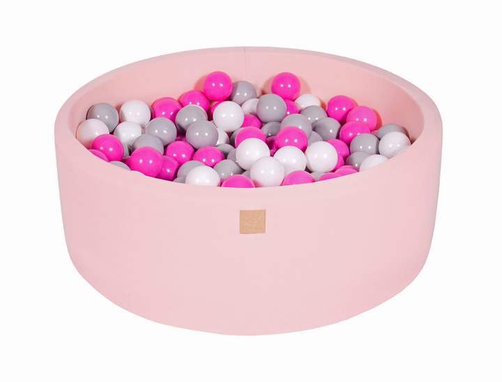 Ronde Ballenbak 200 ballen 90x30cm - Licht Roze