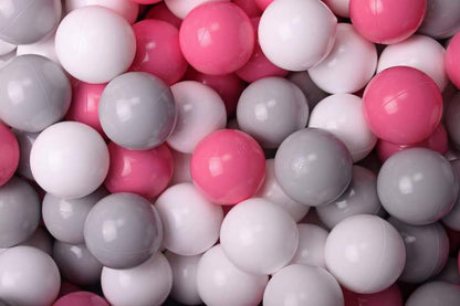 Round Ball Pit 200 Balls 90x30cm - Light Pink