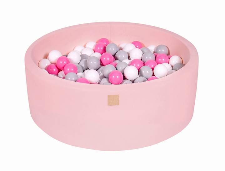 Ronde Ballenbak 200 ballen 90x30cm - Licht Roze