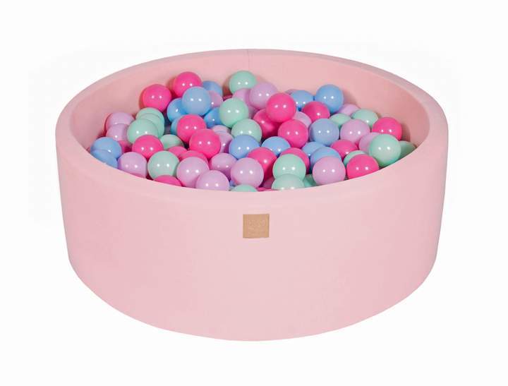 Round Ball Pit 200 Balls 90x30cm - Light Pink