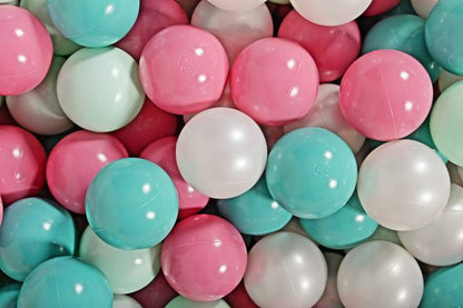 Round Ball Pit 200 Balls 90x30cm - Light Pink