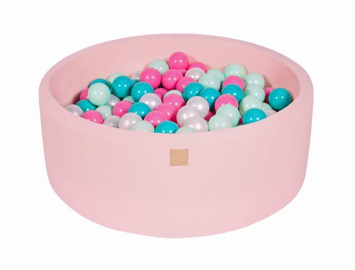 Ronde Ballenbak 200 ballen 90x30cm - Licht Roze