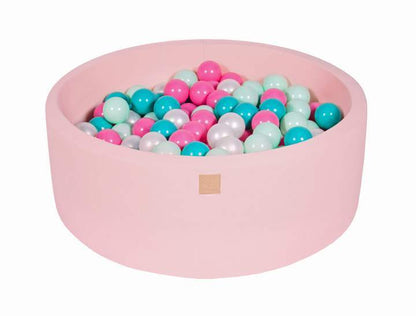 Round Ball Pit 200 Balls 90x30cm - Light Pink