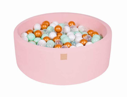 Ronde Ballenbak 200 ballen 90x30cm - Licht Roze