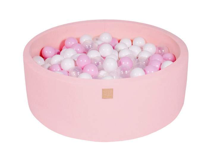 Round Ball Pit 200 Balls 90x30cm - Light Pink