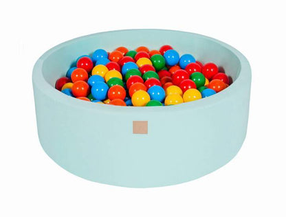 Round Ball Pit 200 Balls 90x30cm - Mint