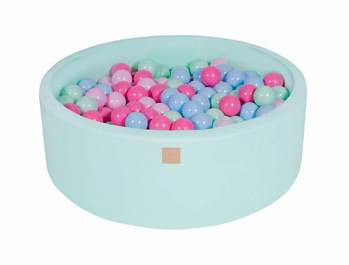 Round Ball Pit 200 Balls 90x30cm - Mint