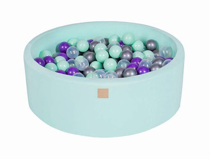 Round Ball Pit 200 Balls 90x30cm - Mint