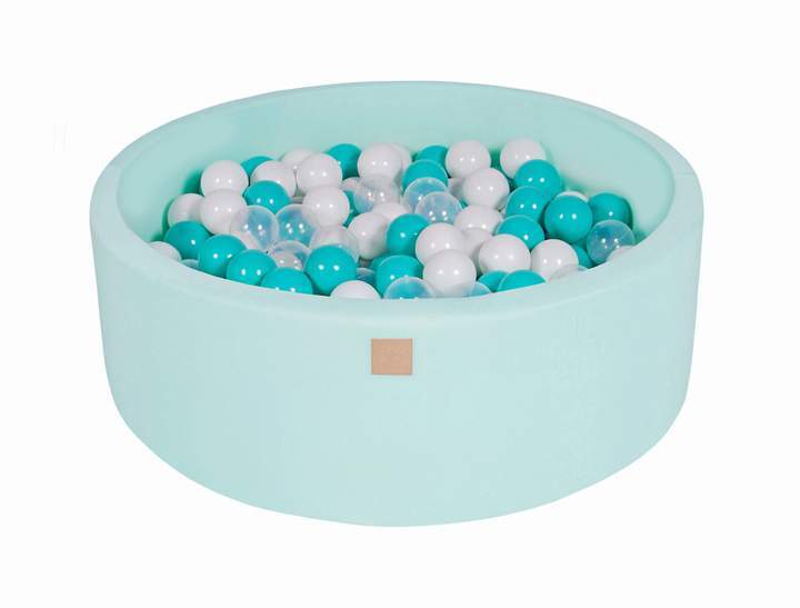 Round Ball Pit 200 Balls 90x30cm - Mint