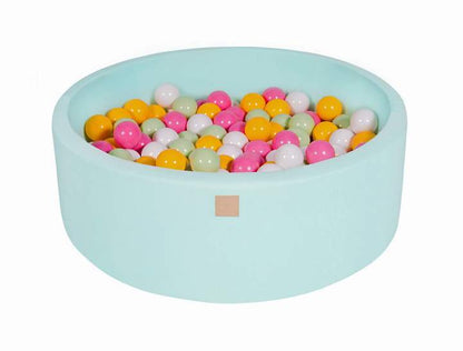 Round Ball Pit 200 Balls 90x30cm - Mint