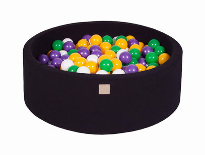 Ronde Ballenbak 200 ballen 90x30cm - Zwart