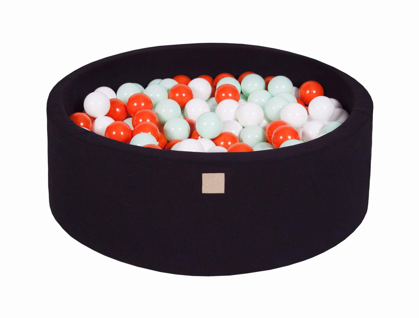 Round Ball Pit 200 Balls 90x30cm - Black