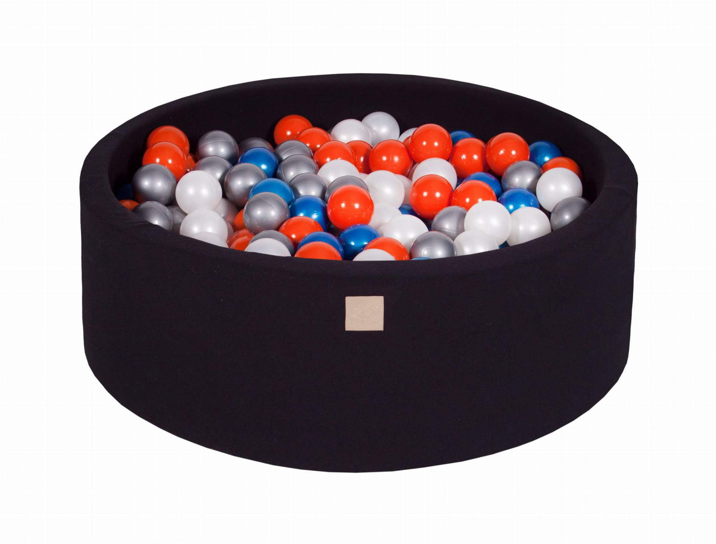 Round Ball Pit 200 Balls 90x30cm - Black