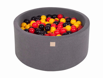 Round Ball Pit 300 Balls 90x40cm - Dark Grey