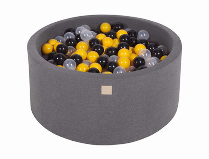 Round Ball Pit 300 Balls 90x40cm - Dark Grey