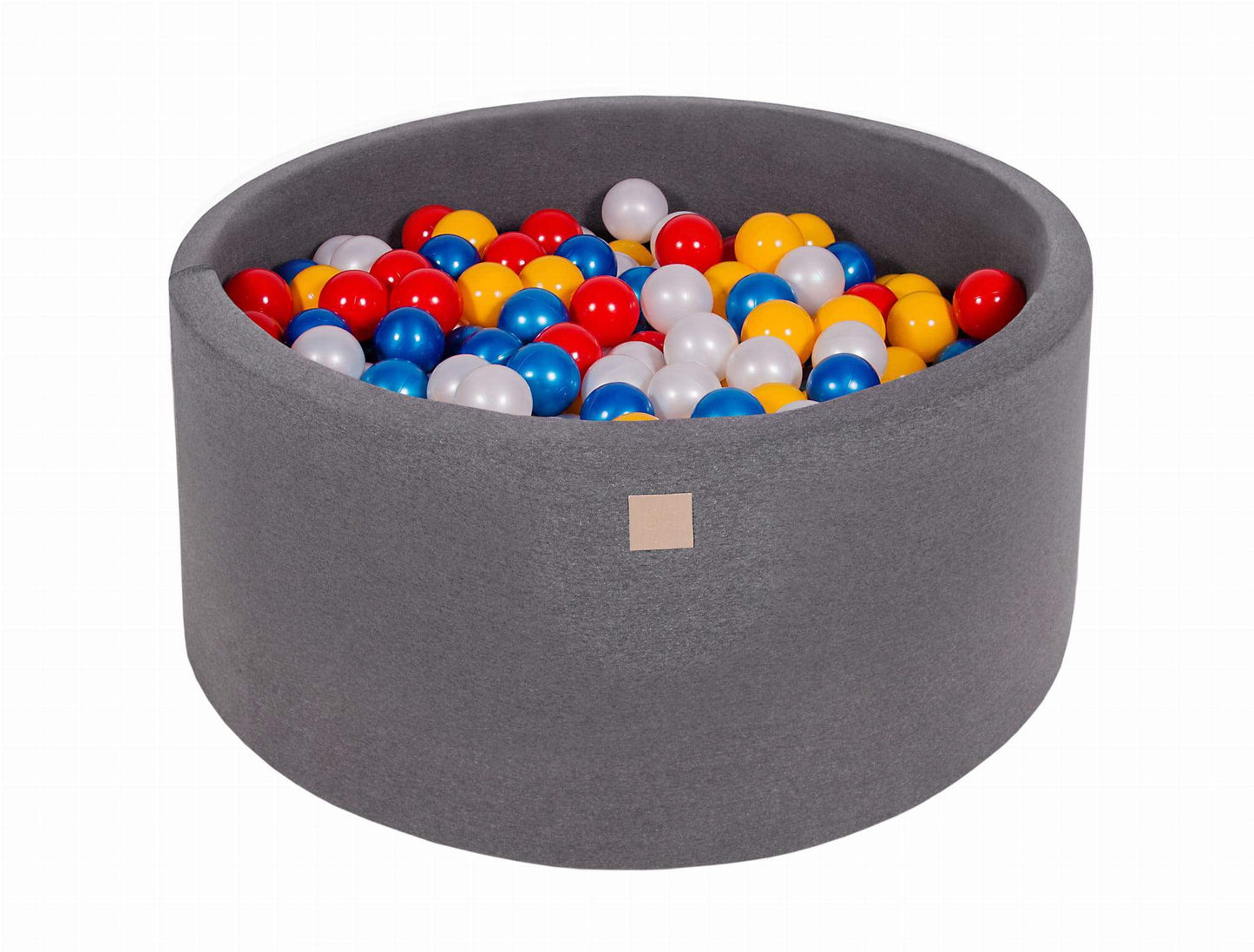 Round Ball Pit 300 Balls 90x40cm - Dark Grey