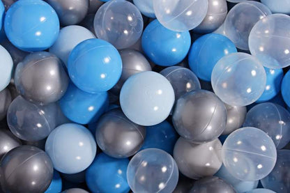 Round Ball Pit 300 Balls 90x40cm - Light Grey