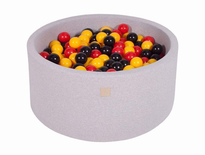 Round Ball Pit 300 Balls 90x40cm - Light Grey