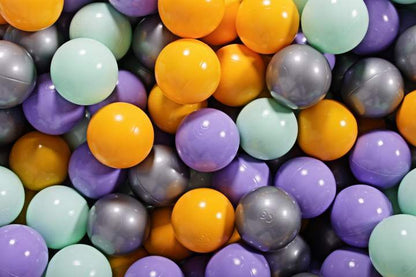 Round Ball Pit 300 Balls 90x40cm - Light Grey