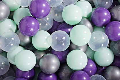 Round Ball Pit 300 Balls 90x40cm - Light Grey