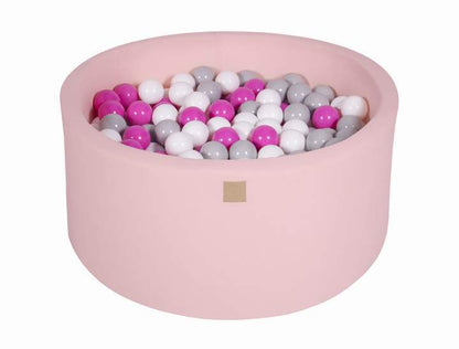 Round Ball Pit 300 Balls 90x40cm - Light Pink