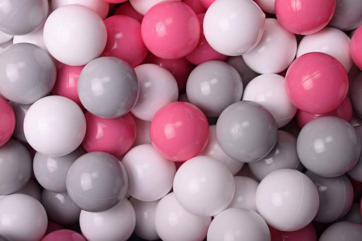 Round Ball Pit 300 Balls 90x40cm - Light Pink