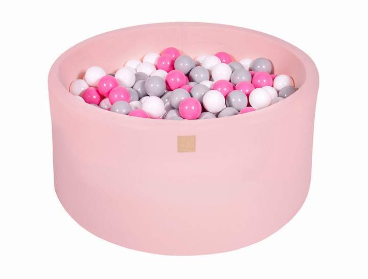 Round Ball Pit 300 Balls 90x40cm - Light Pink