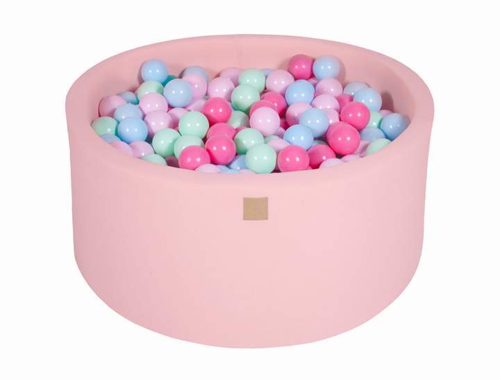 Round Ball Pit 300 Balls 90x40cm - Light Pink