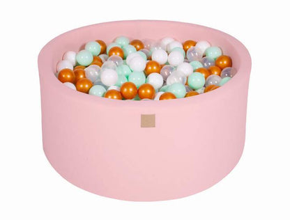 Round Ball Pit 300 Balls 90x40cm - Light Pink