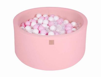 Round Ball Pit 300 Balls 90x40cm - Light Pink