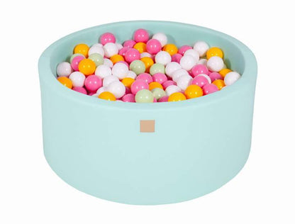 Round Ball Pit 300 Balls 90x40cm - Mint