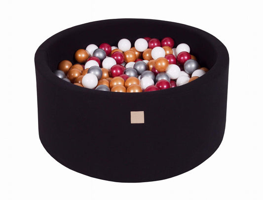 Round Ball Pit 300 Balls 90x40cm - Black