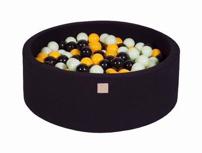 Ronde Ballenbak 200 ballen 90x30cm - Zwart