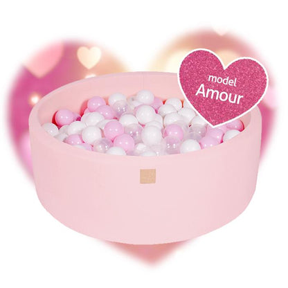 Pink ball pit with 250 balls - Love set