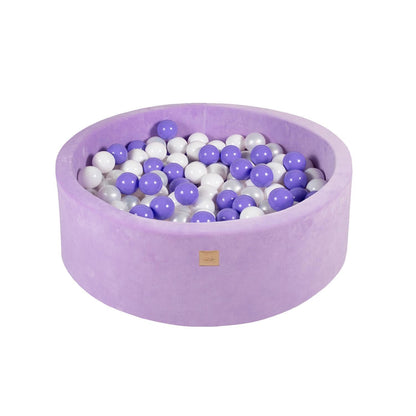 Purple ball pit VELVET with 250 balls - Lavender set