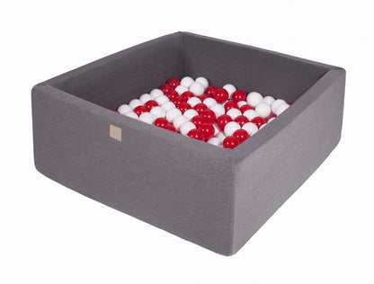 Square ball pit 90x90x40 - Dark grey