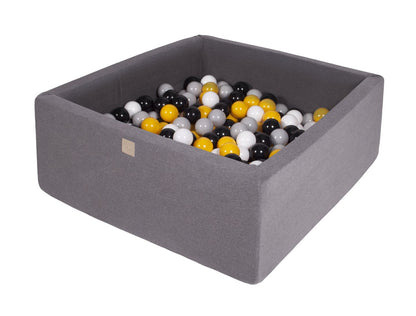 Square ball pit 90x90x40 - Dark grey