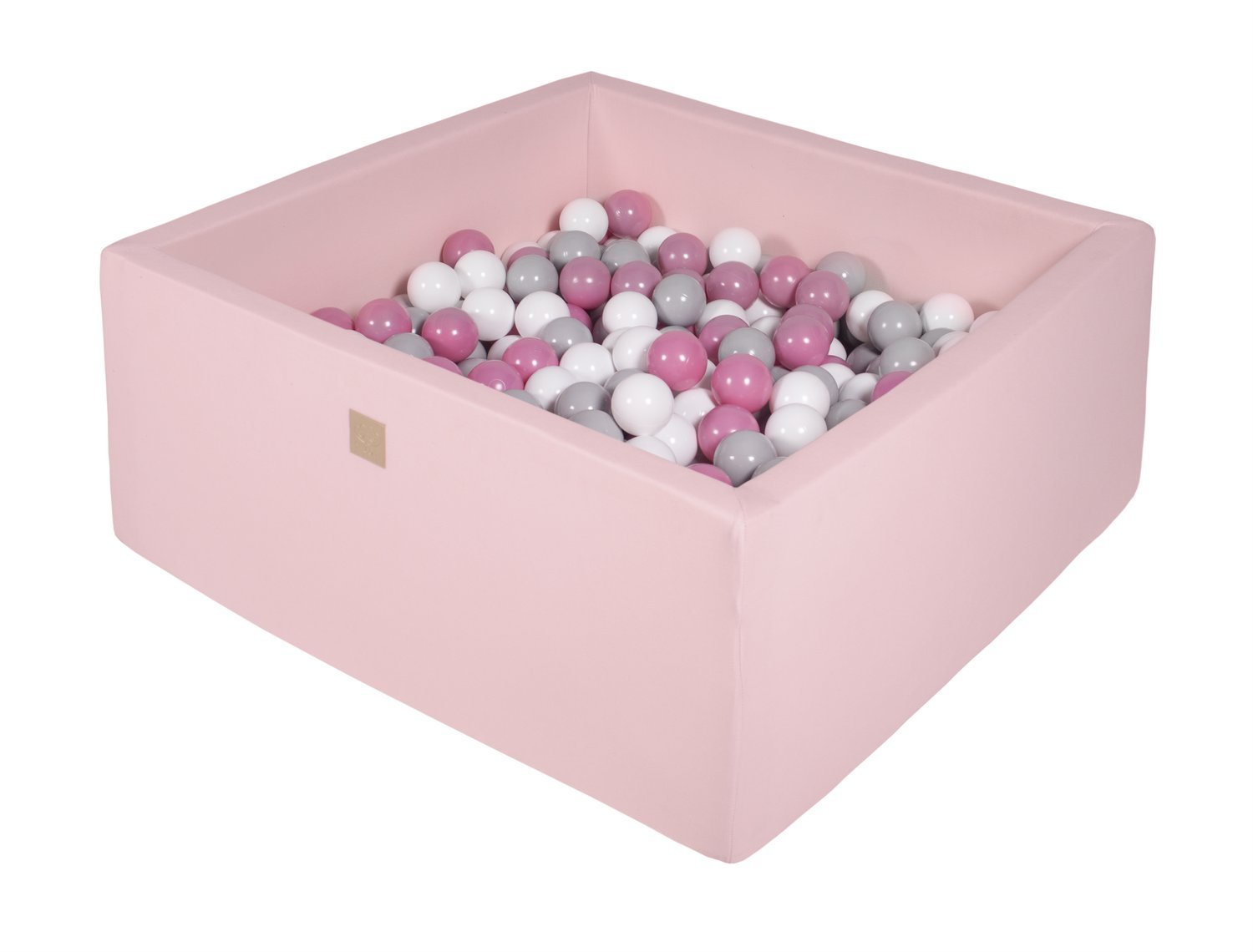 Vierkante ballenbak 90x90x40 - Licht roze